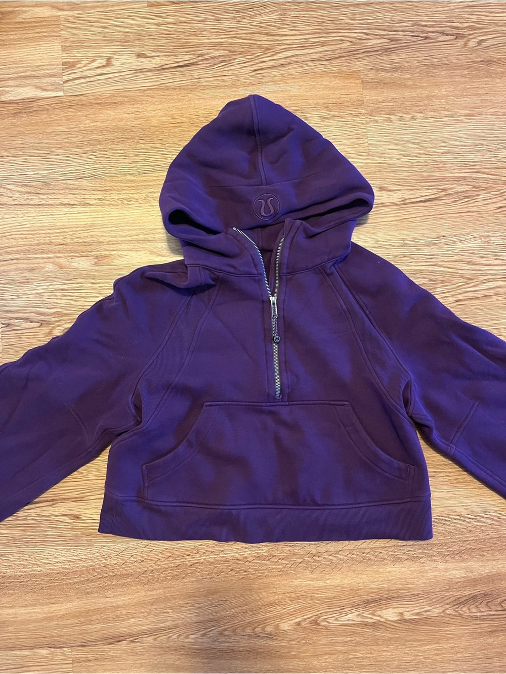 Lululemon Scuba Cropped 1/4 Zip Hoodie size XS/S